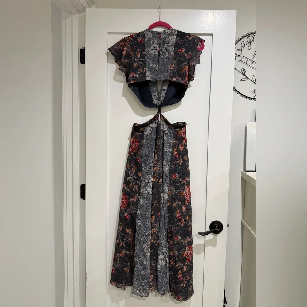 NWT Free People Floral Cutout Maxi Dress - Picture 2 of 2